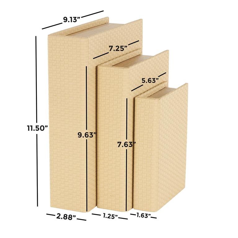 FAUX LEATHER BOOK BOX