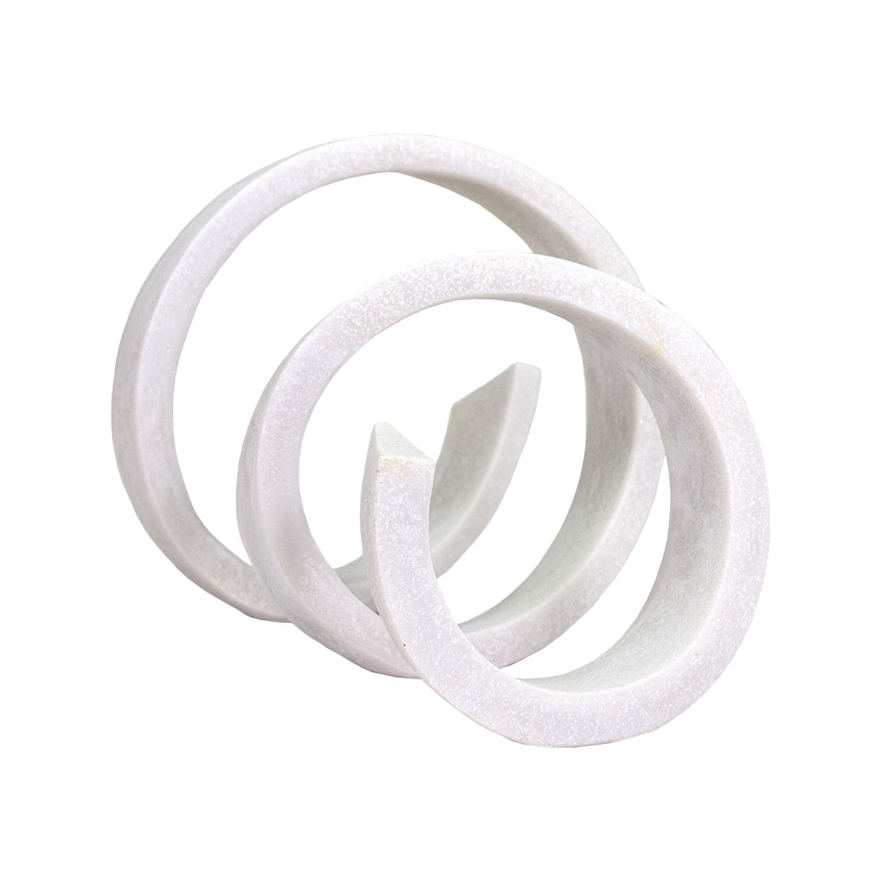 Alon White Quartz Sand Sculpture, 21"l