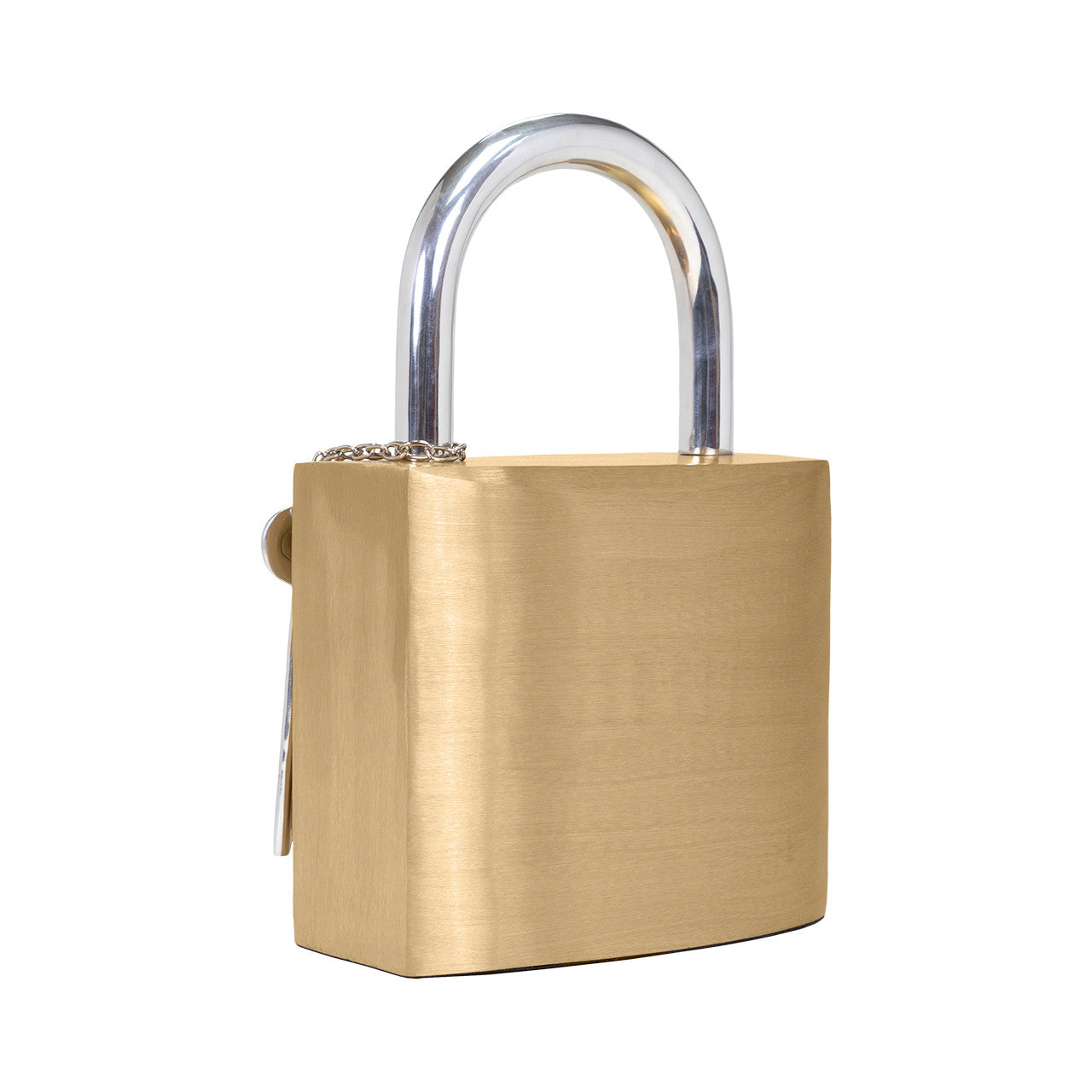 Drake Padlock Gold and Silver Sculpture, 14"h