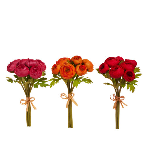 11" Soft Touch Ranunculus Bundle