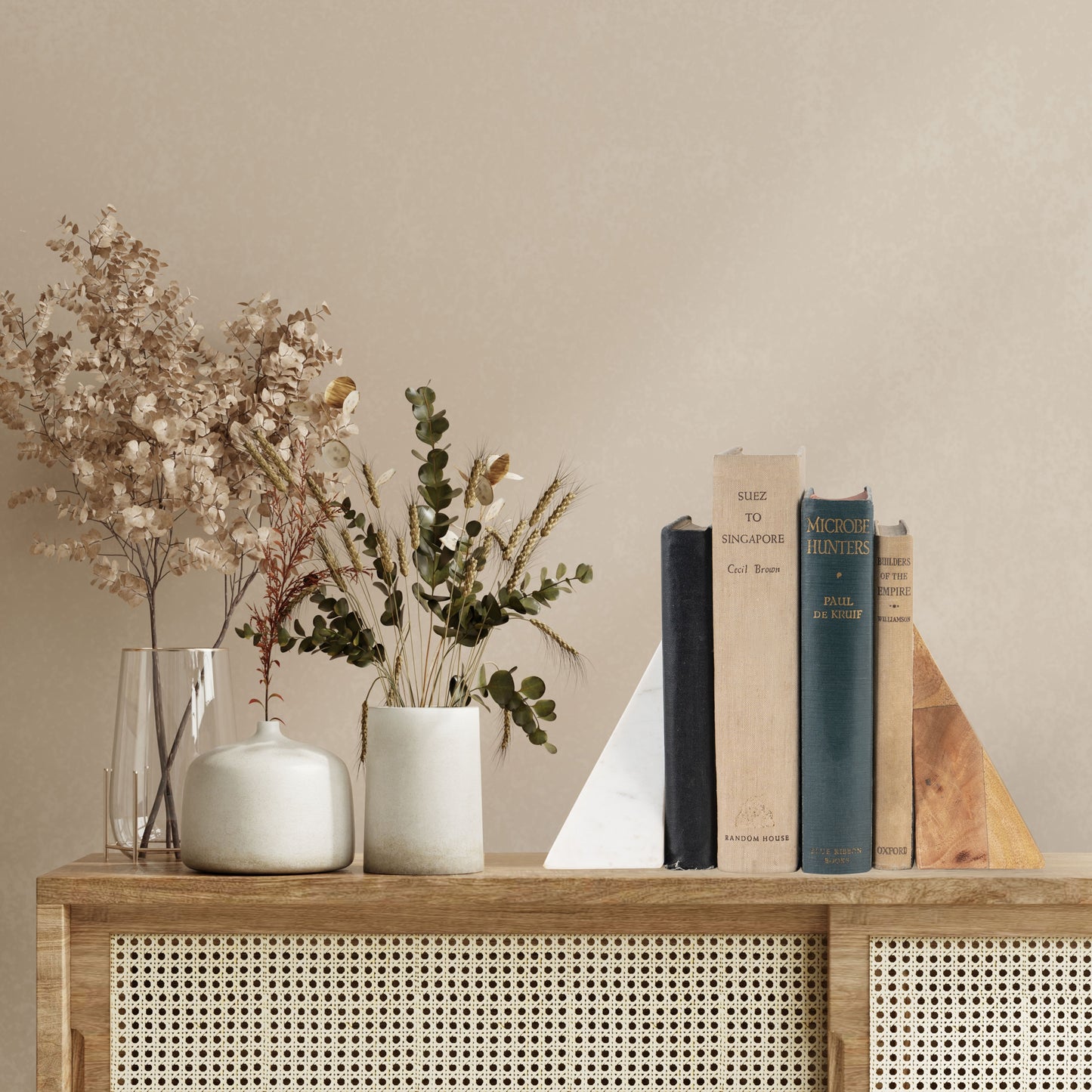 Wood and Marble Bookends, S2