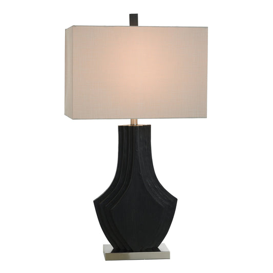 BLACK LAYERED TABLE LAMP