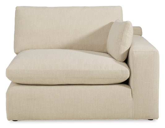 Linen-hued Right-Arm Facing Corner Chair