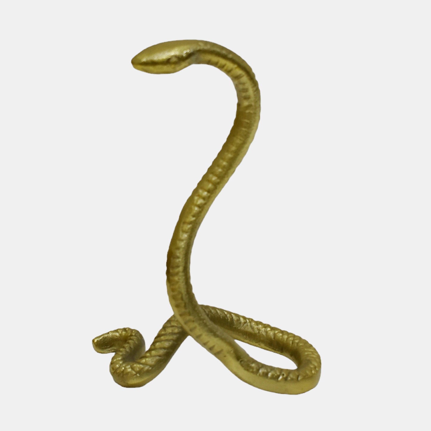 10" Tall Snake Tabletop Decor, Gold