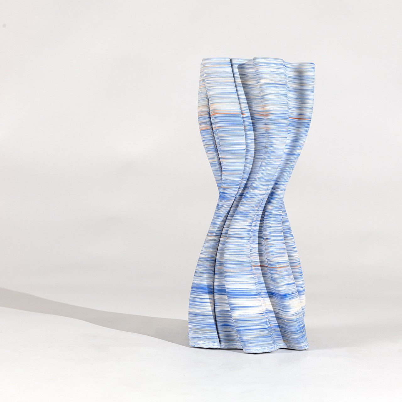 Elm Wavy Tall Porcelain Decorative Table Vase