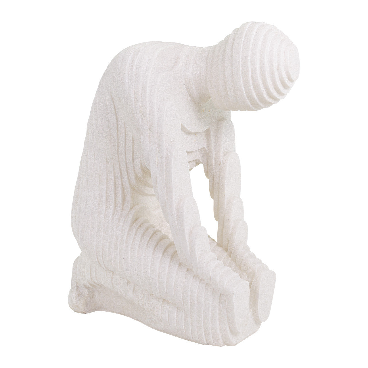 Quartz Sand Kneeling Statue