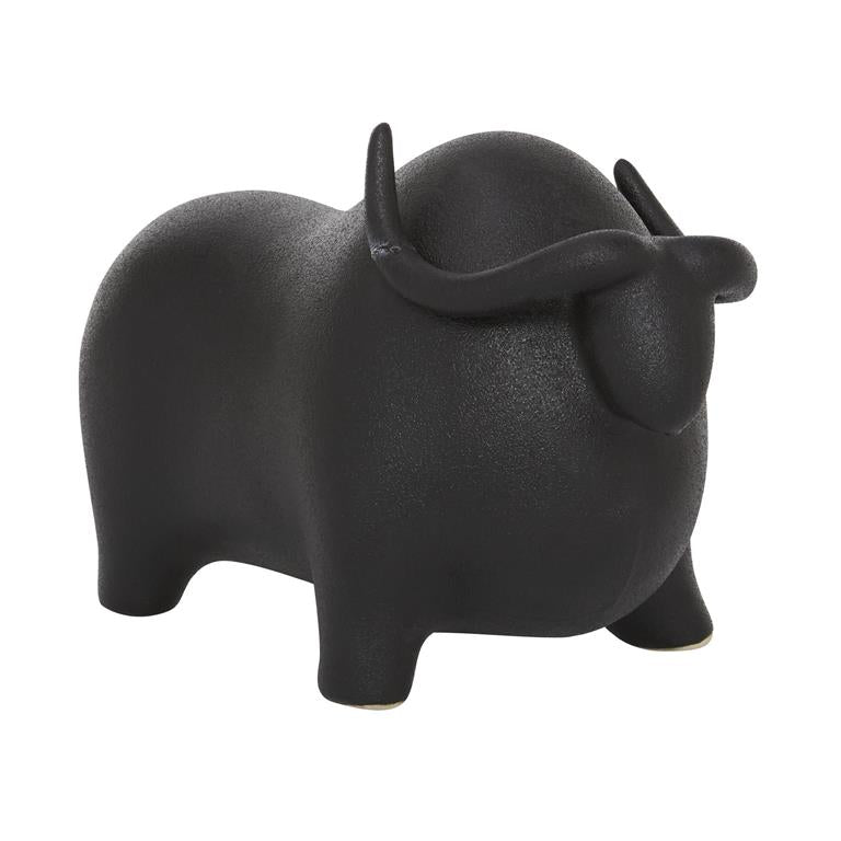 CERAMIC BULL SCULPTURE