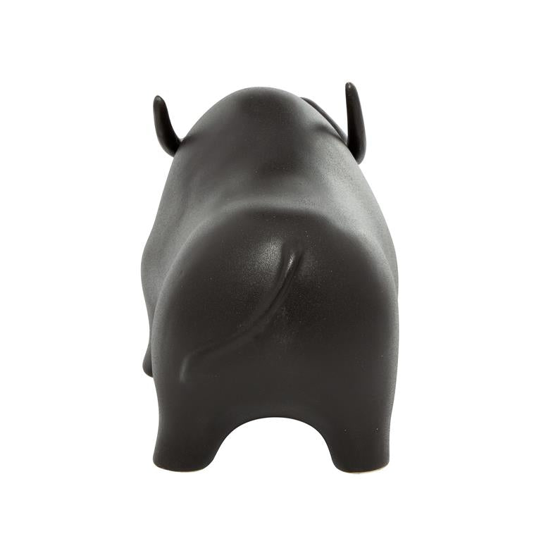 CERAMIC BULL SCULPTURE