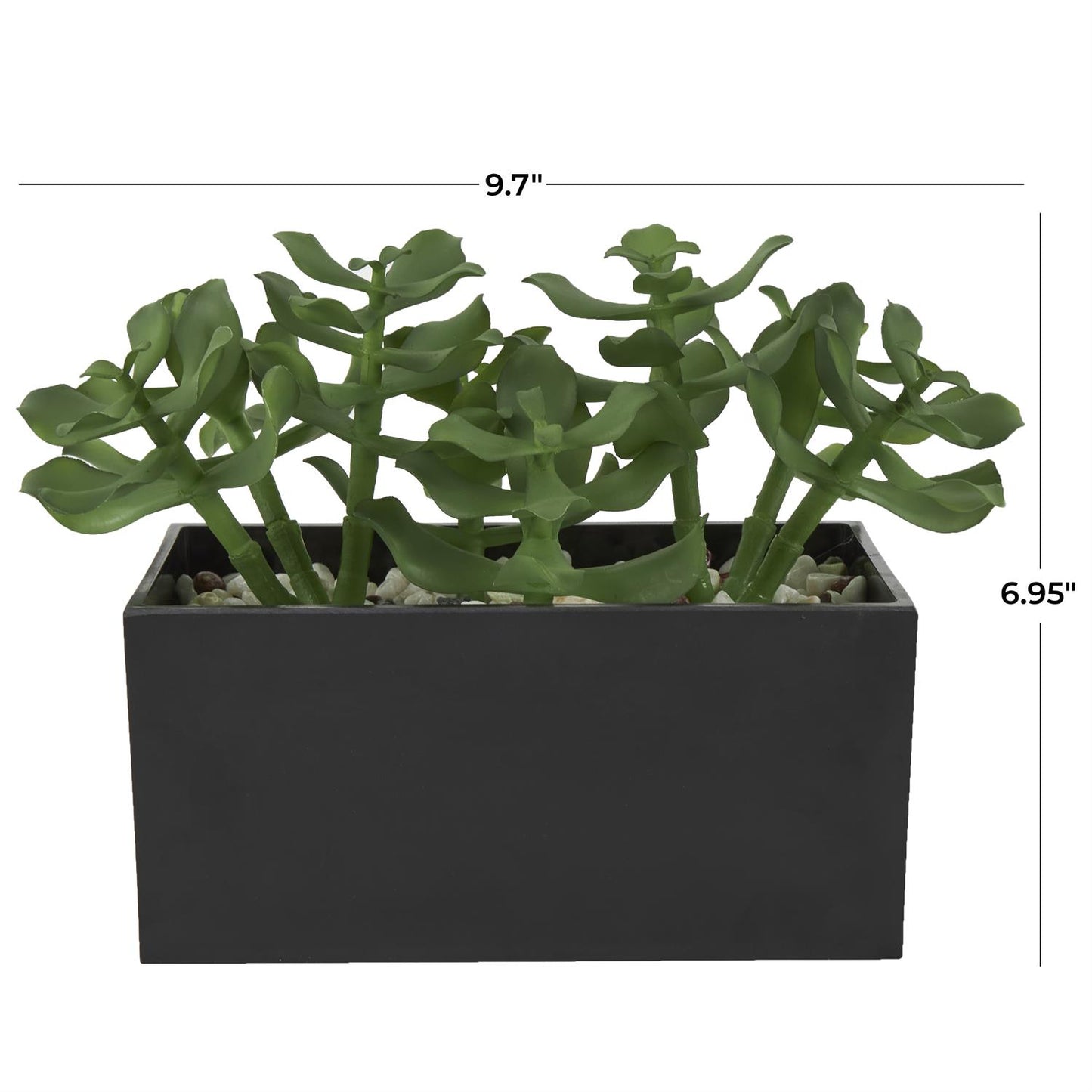 ARTIFICIAL PLANT WITH BLACK MELAMINE POT