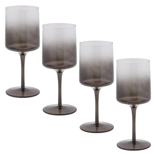 MID CENTURY WINE GLASS GRAY OMBRE