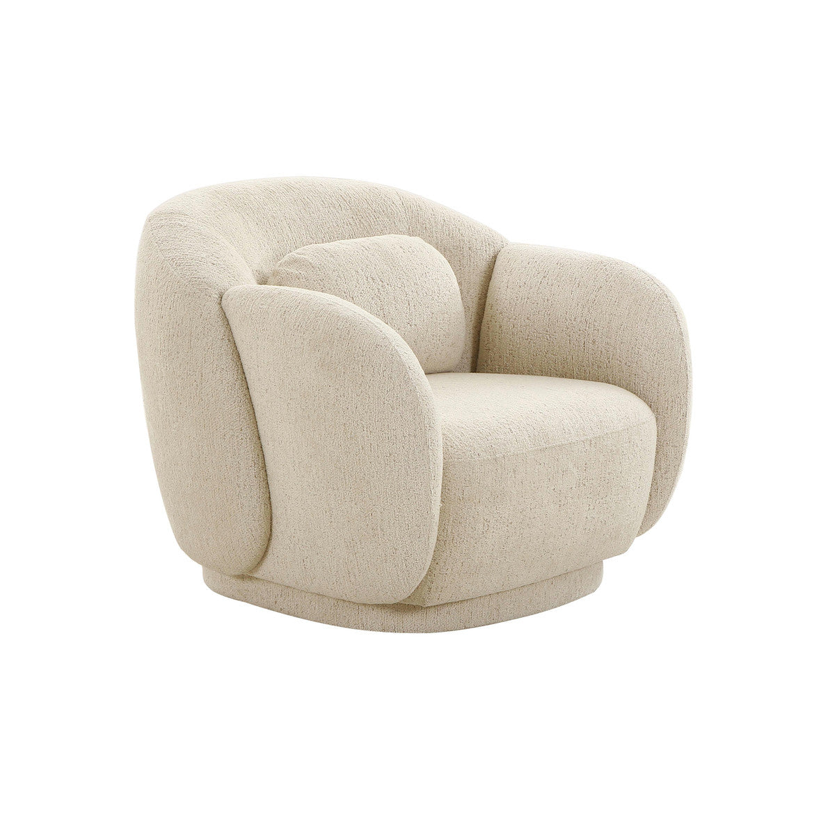 Cream Boucle Accent Chair Houss On Bishop   TOV S68615.media.01 