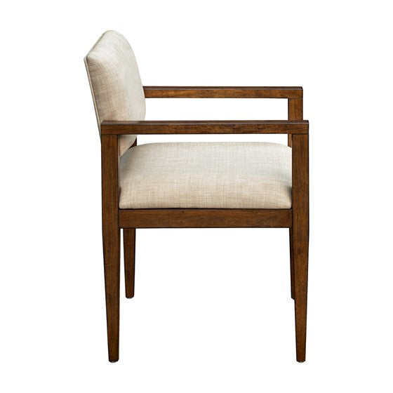 Upholstered Dining Chair with Arms