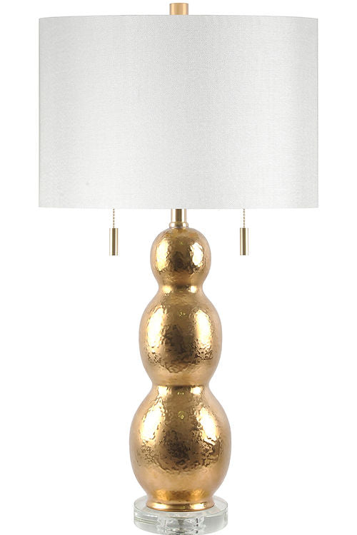 Gold Triple Lamp