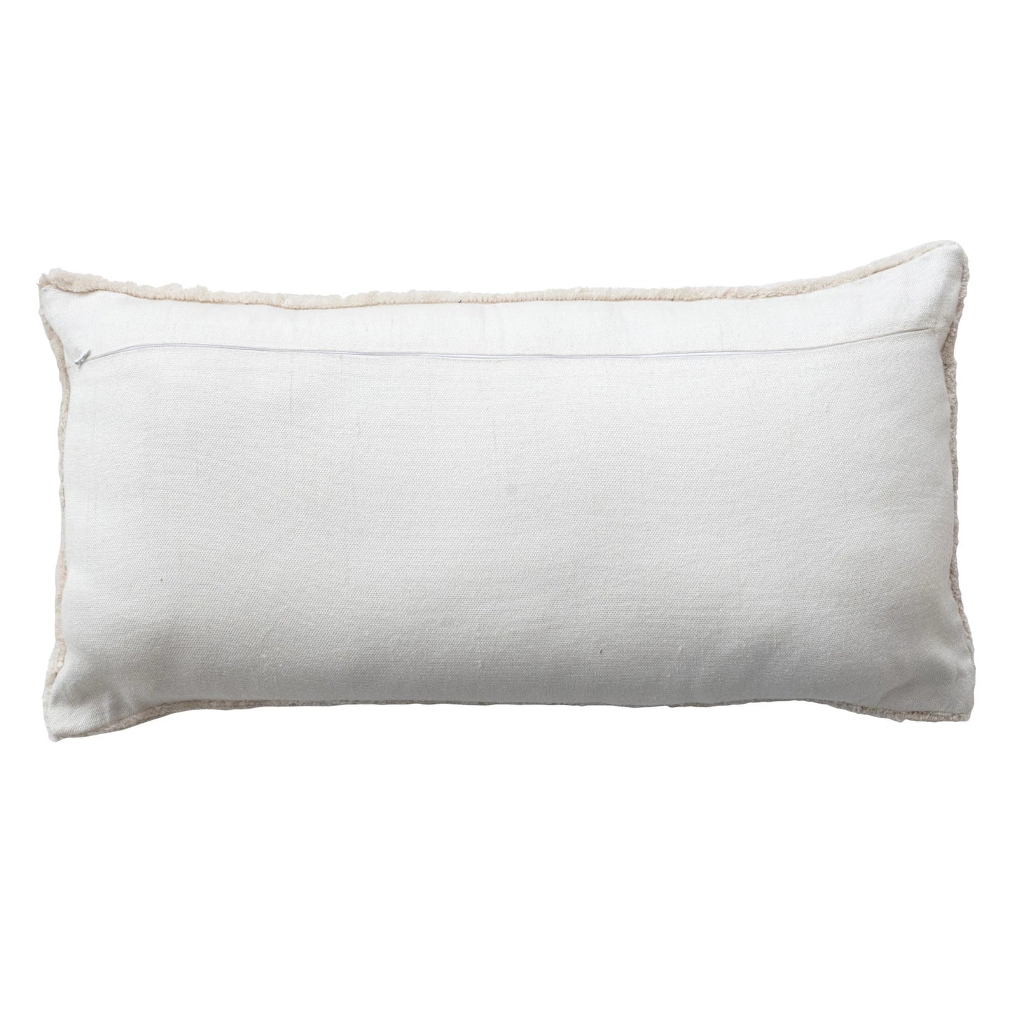 Fabric Tufted Indoor/Outdoor Lumbar Pillow "LOVE