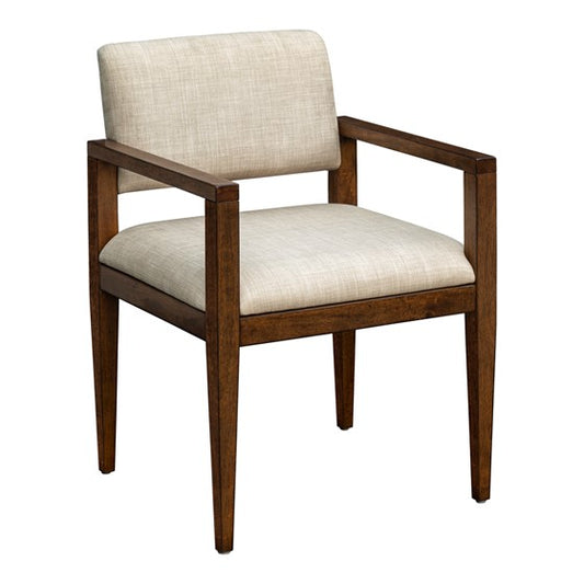 Upholstered Dining Chair with Arms