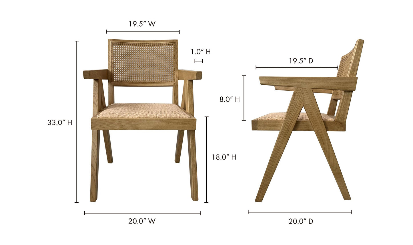 Natural Rattan Dining Chair