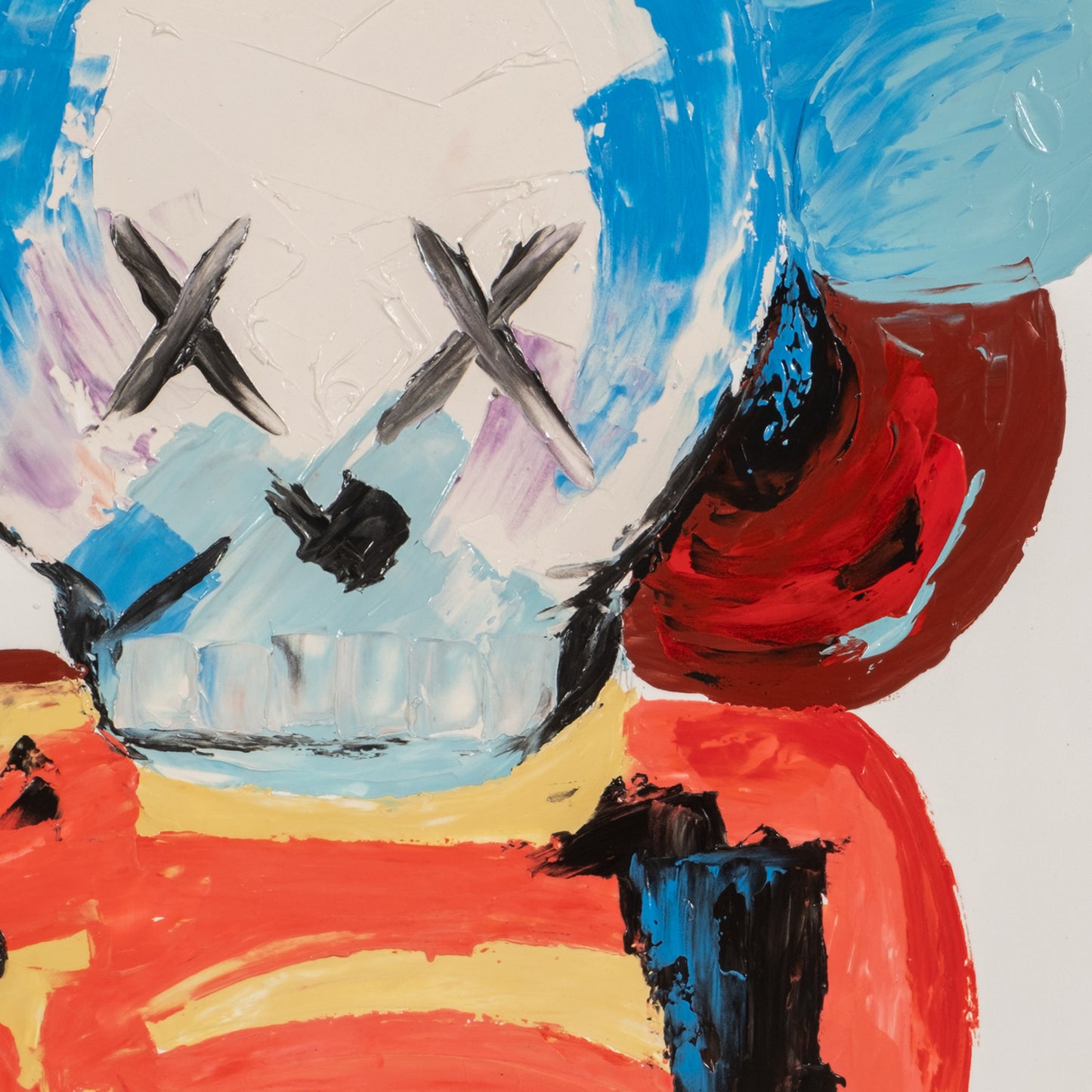 47x59, Hand Painted Colorful Clown