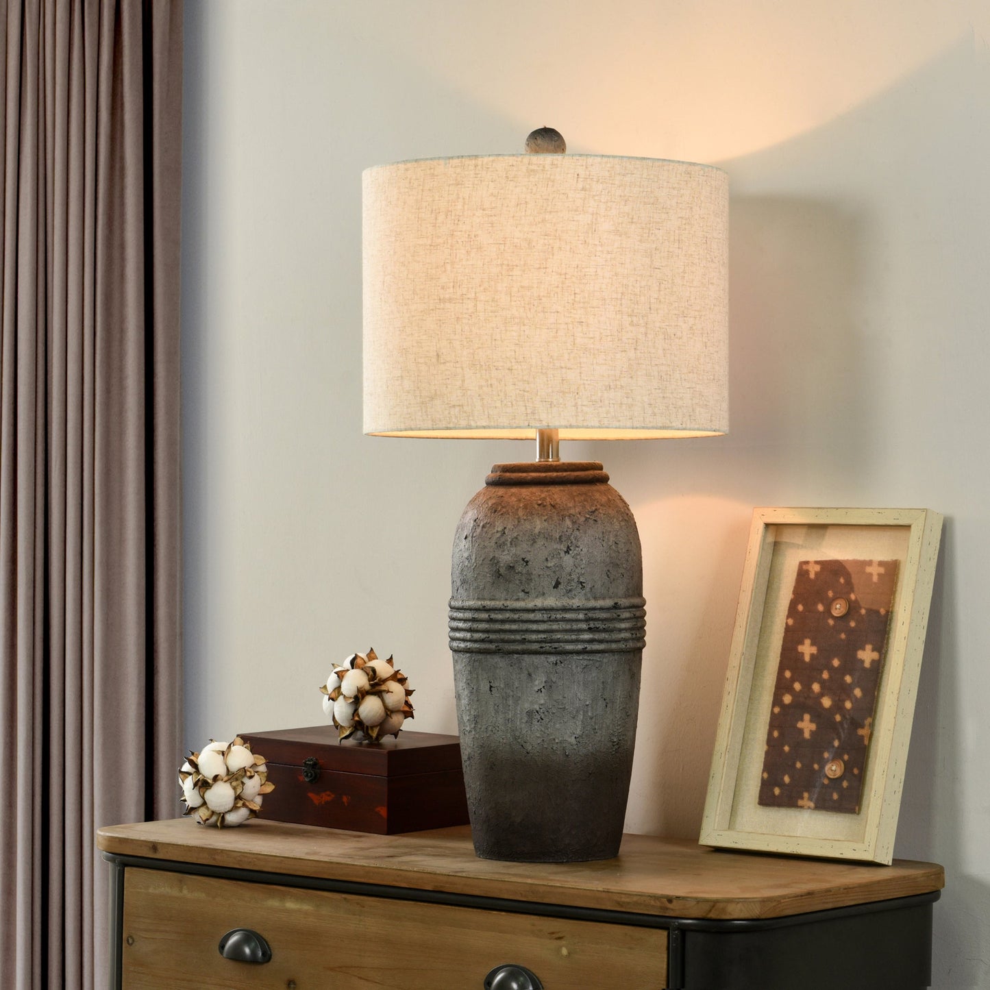 Concrete Gray Table Lamp