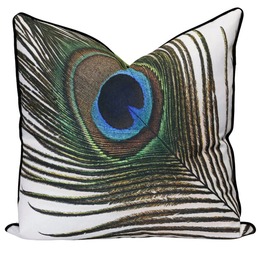 PEACOCK designer down filled pillow